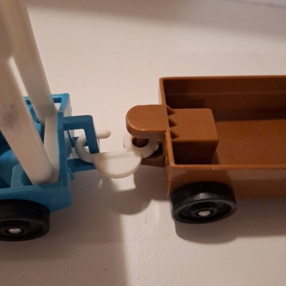 Vtg 1984 Fisher Price Zoo Tram Pieces & Brown Mountain Goat For #916 Train Cart - Picture 4 of 11